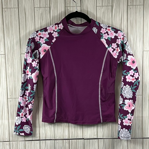 SHEIN Other - Shein Swim Floral Sleeve Shirt